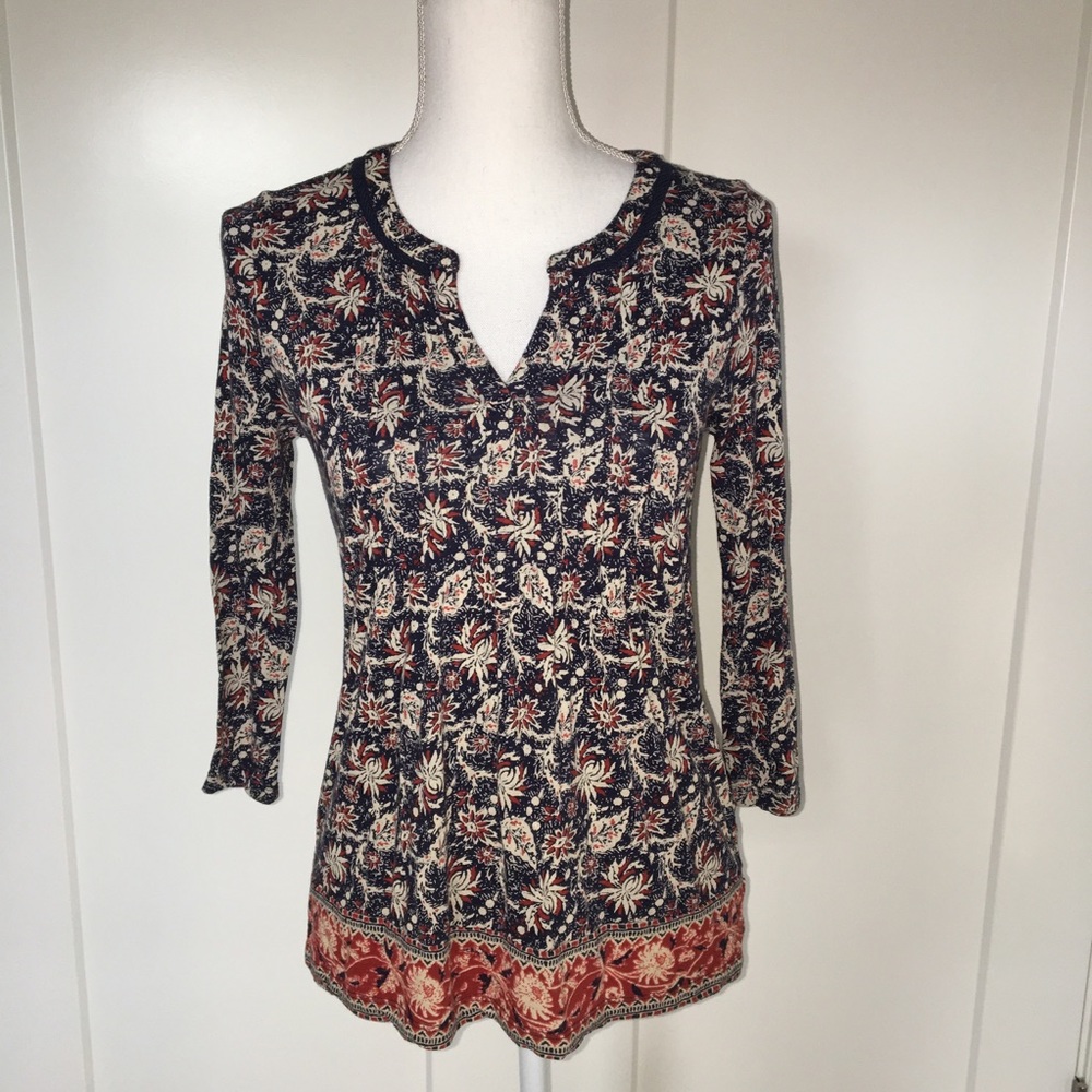 SALE Lucky Brand | Floral Paisley Boho Blouse XS